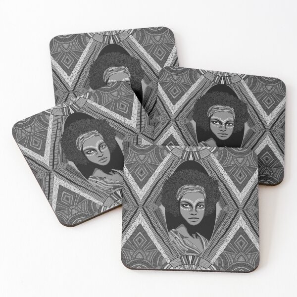 Item preview, Black and White African Goddess designed and sold by Carolina Diaz.