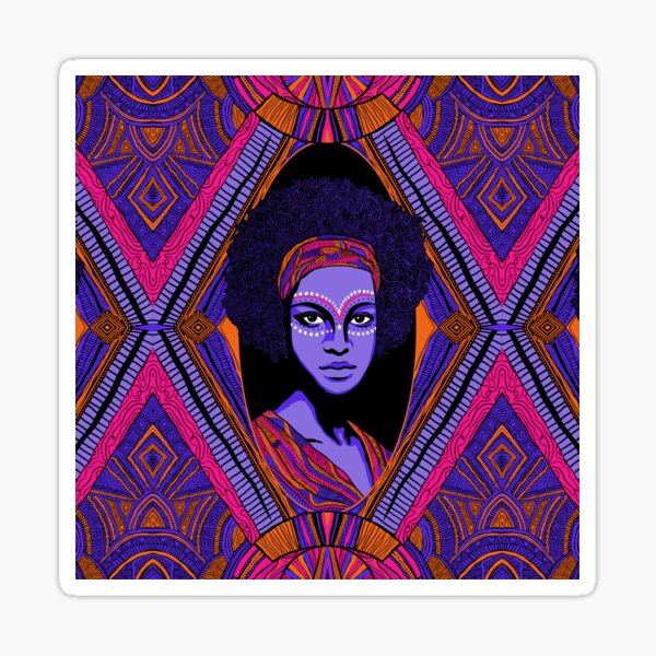 Item preview, Colorful African Goddess designed and sold by Carolina Diaz.