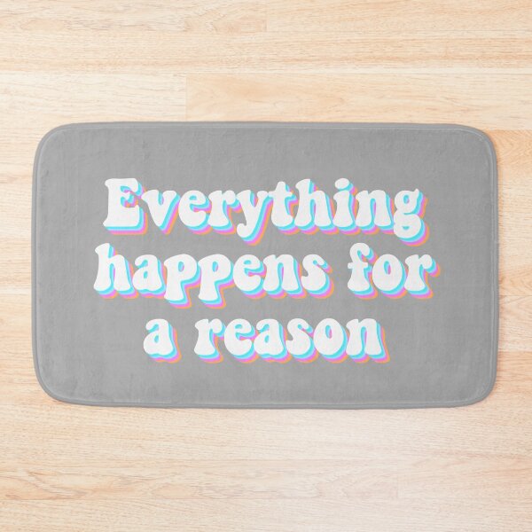 Item preview, retro everything happens for a reason designed and sold by megan1007.