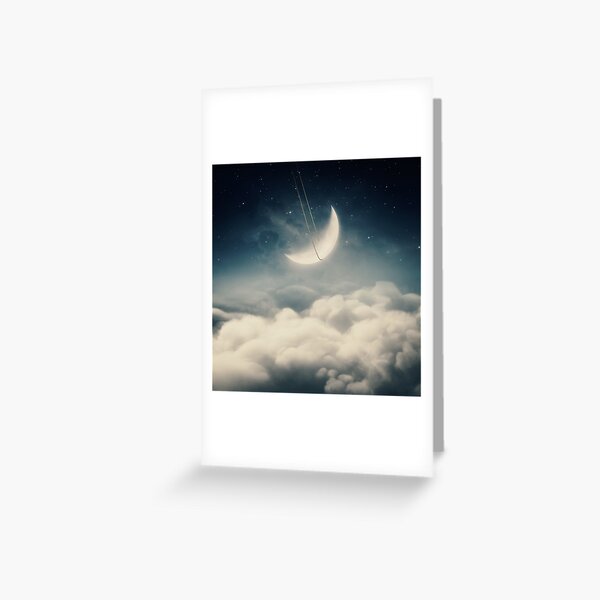 The swinging moon Greeting Card