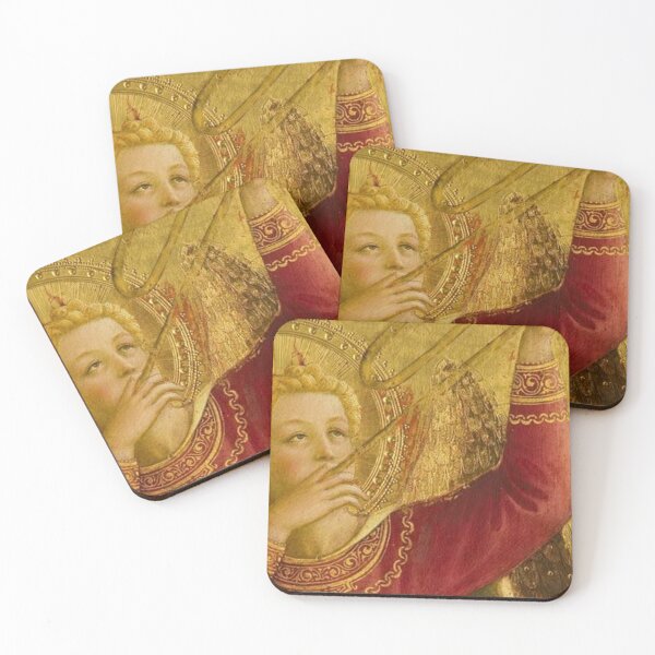 Item preview, Angel with Trumpet - Magnificent Angel in gold and red by Fra Angelico.  designed and sold by Angelkrs.