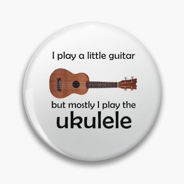 Item preview, Funny Ukulele Pun "Little Guitar" designed and sold by vickiknopp.