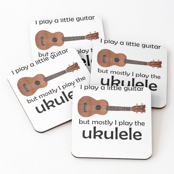 Item preview, Funny Ukulele Pun "Little Guitar" designed and sold by vickiknopp.
