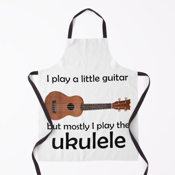 Item preview, Funny Ukulele Pun "Little Guitar" designed and sold by vickiknopp.
