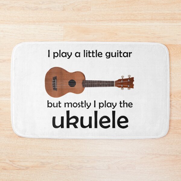 Item preview, Funny Ukulele Pun "Little Guitar" designed and sold by vickiknopp.