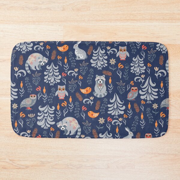 Item preview, Fairy forest with animals and birds. Raccoons, owls, bunnies and little chick. designed and sold by Skaska.