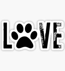 Pegatina Amor con Paw Print