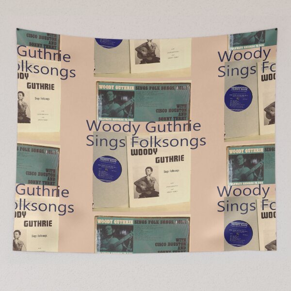Item preview, Woody Guthrie, Folk,  Blues, Ballads And Folksongs designed and sold by Vintaged.