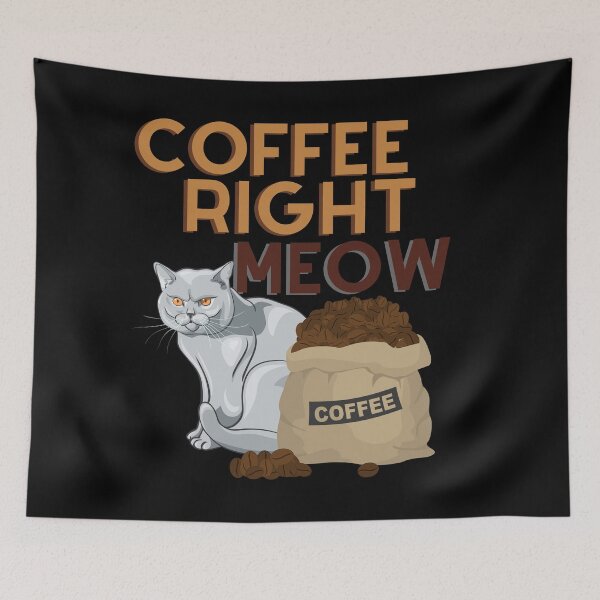 Item preview, Cat and Coffee Right Meow designed and sold by CWolff.