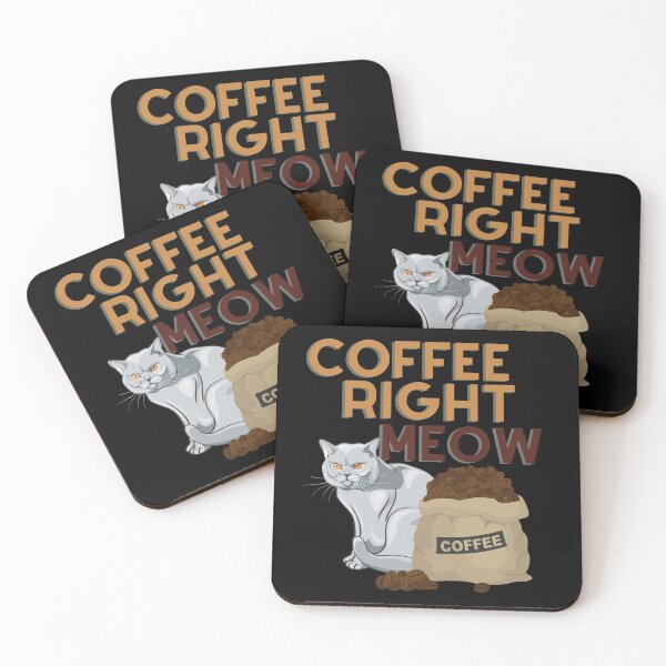 Item preview, Cat and Coffee Right Meow designed and sold by CWolff.
