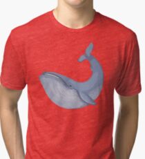 Whale Emoji Tri-blend T-Shirt