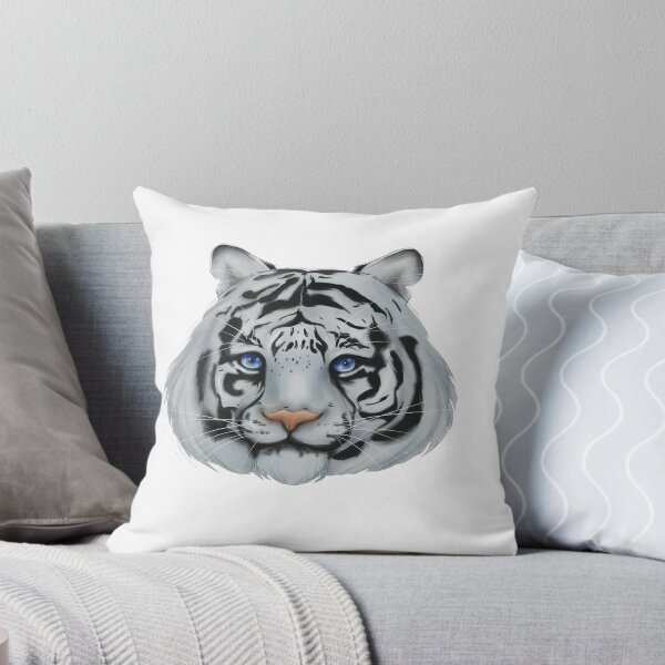 Artikelvorschau, Digitales Gemälde des weißen Tigers entworfen und verkauft von OhnoAngel.