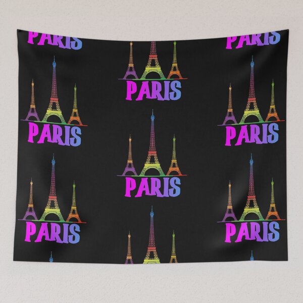 Item preview, COLORFUL EIFFEL TOWER AND PARIS IN GRADIENT ARTLINE PATTERN  designed and sold by samArtline.
