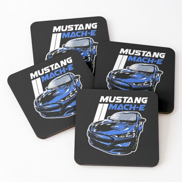 Item preview, Mustang Mach-E Racing Stripes in Grabber Blue designed and sold by zealology.