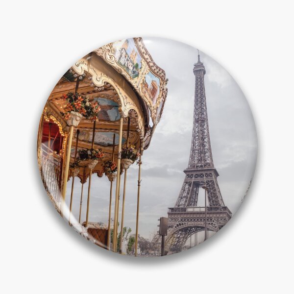 Item preview, The carousel and the Eiffel Tower in Paris, France designed and sold by KatiaKovan.