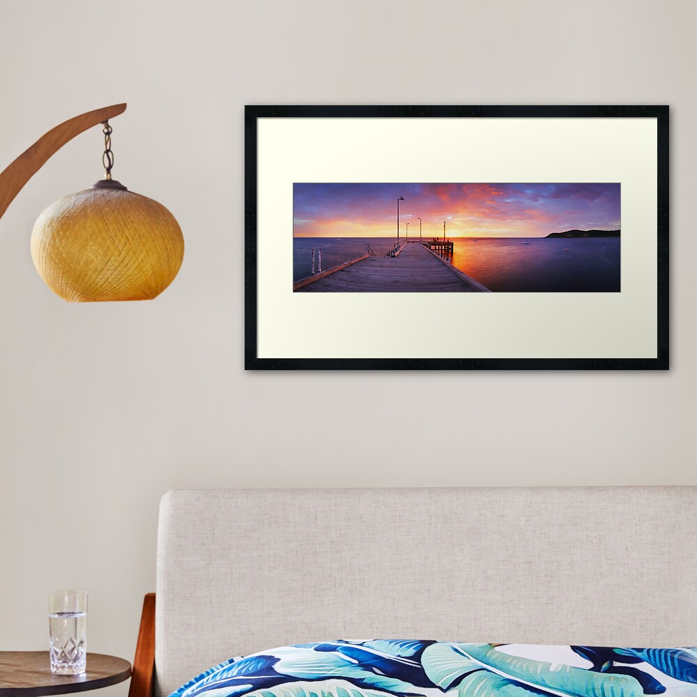 Flinders Pier, Mornington Peninsula, Victoria, Australia Framed Art Print