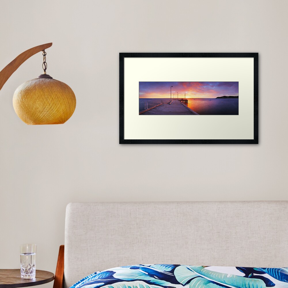 Flinders Pier, Mornington Peninsula, Victoria, Australia Framed Art Print