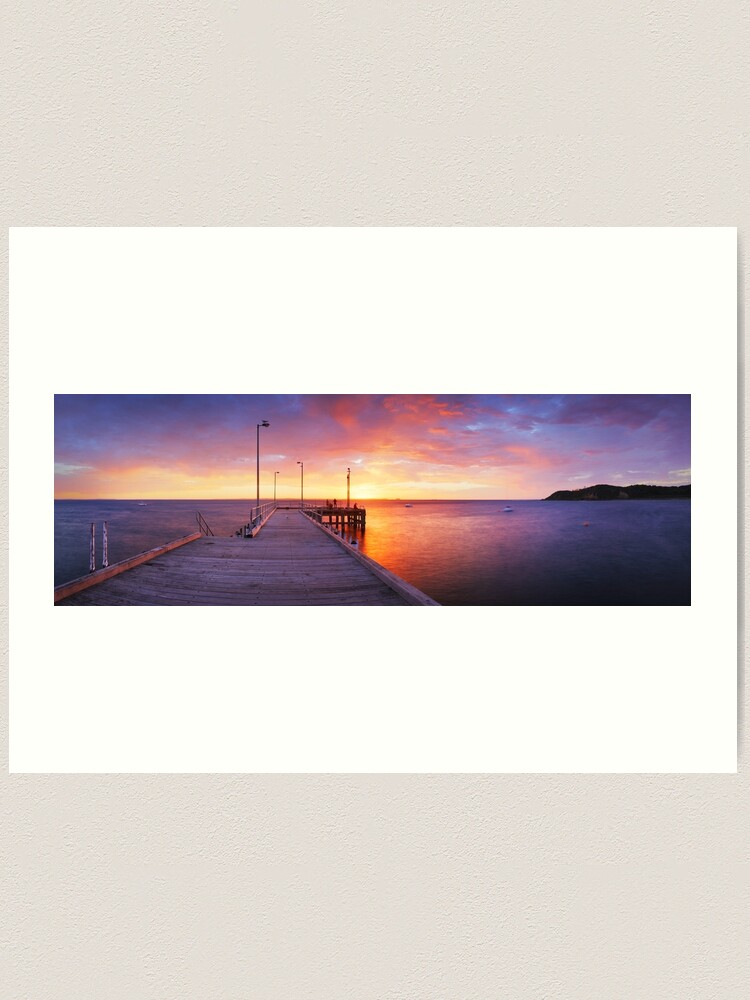 Alternate view of Flinders Pier, Mornington Peninsula, Victoria, Australia Art Print
