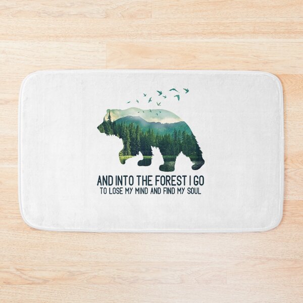 Item preview, Bear And Into The Forest I Go To Lose My Mind And Find My Soul T-shirt designed and sold by Lukifo-Proper.