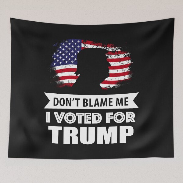 Item preview, Don't Blame Me I Voted For Trump USA American Flag Vintage T-Shirt-Recovered designed and sold by Lukifo-Proper.