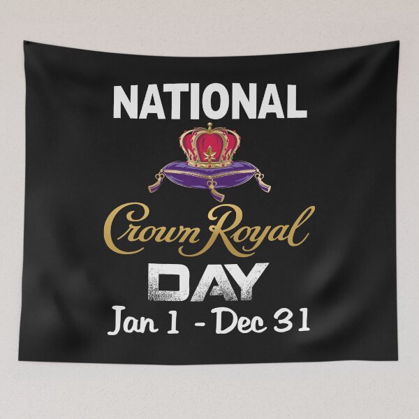 Item preview, National Crown Royal day Jan 1 Dec 31 crown shirt designed and sold by Lukifo-Proper.