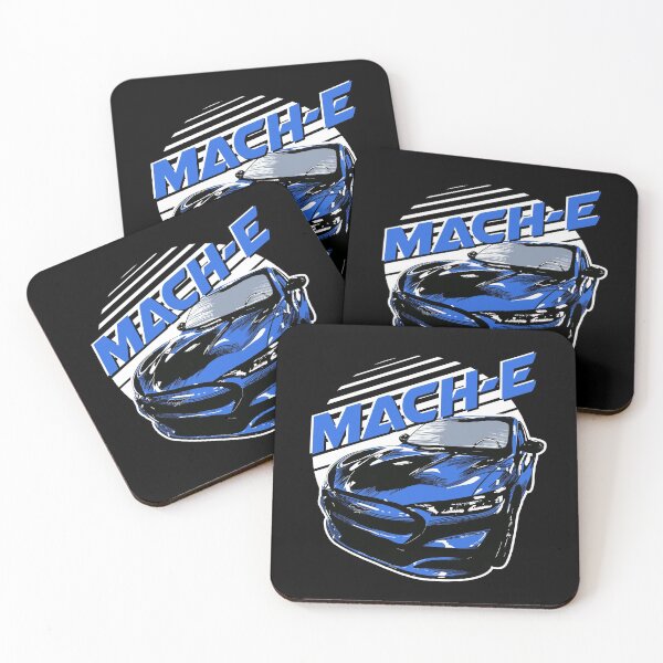 Item preview, Mustang Mach-E Retro Sun Grabber Blue designed and sold by zealology.