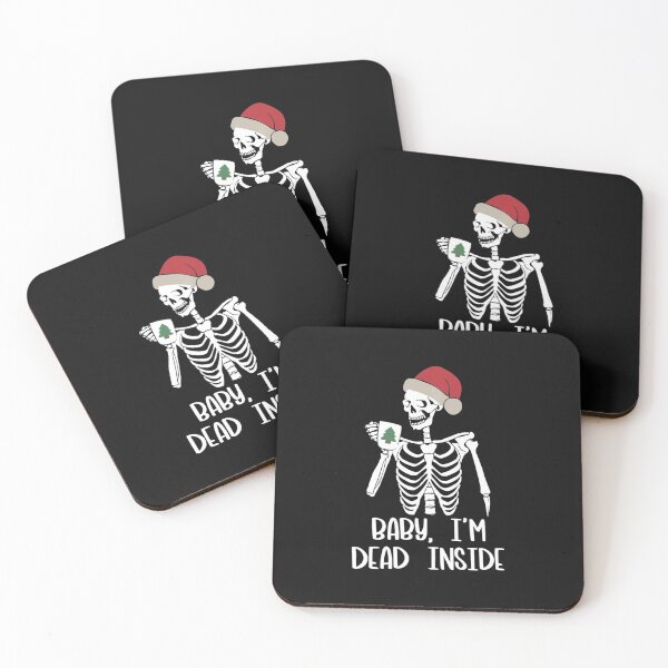 Item preview, Baby Im Dead Inside Skeleton In Santa Hat designed and sold by Kenruhaea7925.
