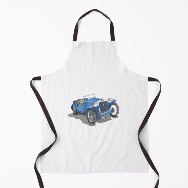 Item preview, Blue old fashioned MG car designed and sold by rixify.