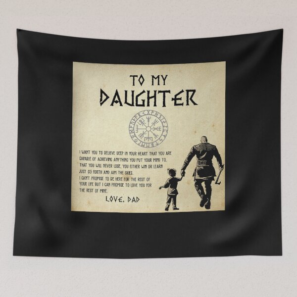 Aperçu de l'œuvre To My Daughter From Viking Dad - Gift For Viking Daughter Love créée et vendue par Lukifo-Proper.