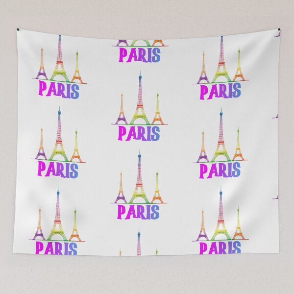 Item preview, COLORFUL PARIS AND EIFFEL TOWER IN GRADIENT ARTLINE -ADDICTED TO PARIS designed and sold by samArtline.