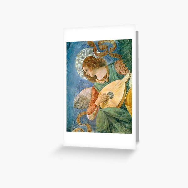 Item preview, Angel with a Lute - Colorful Angel by Melozzo da Forli designed and sold by Angelkrs.