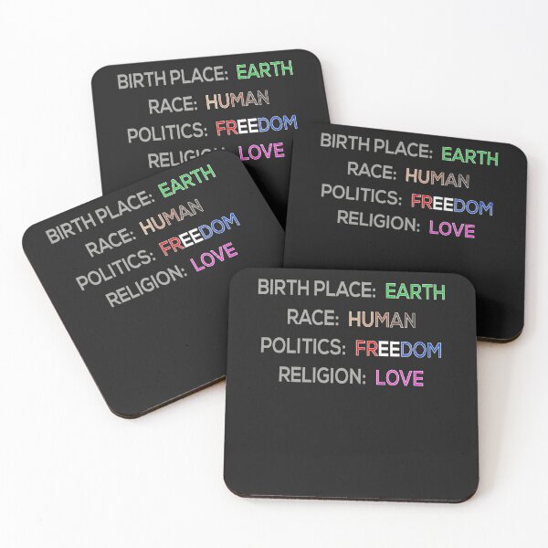 Item preview, Birthplace Earth, Race Human, Politics Freedom,Religion Love Pullover Hoodie designed and sold by Lukifo-Proper.