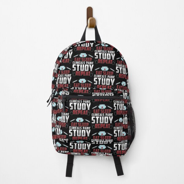 Item preview, Funny Eat Sleep Clinicals Panic Study Repeat Nurse designed and sold by perfectpresents.