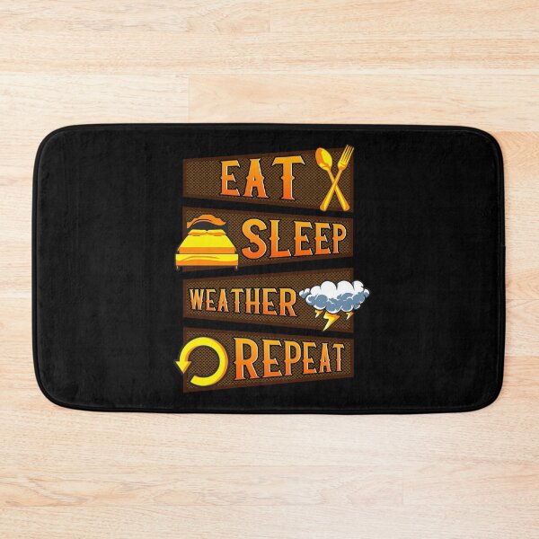 Item preview, Eat Sleep Weather Repeat Funny Meteorologist Storm designed and sold by perfectpresents.
