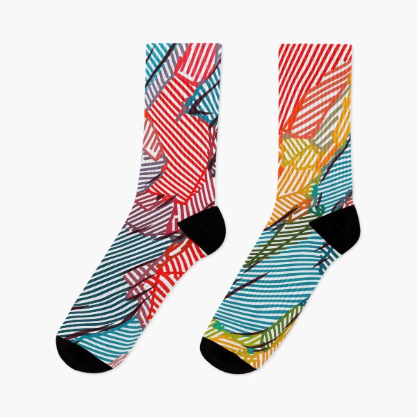 Item preview, fractal geometric line abstract background in red yellow blue designed and sold by Mrvell.