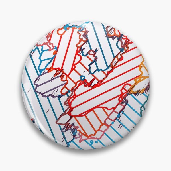 Item preview, fractal geometric line abstract background in red blue yellow designed and sold by Mrvell.