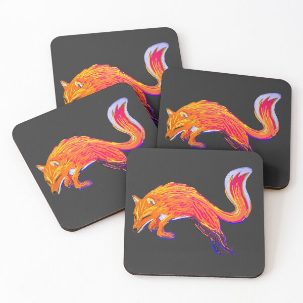 Item preview, Fox Jumping Paint Marker Illustration Energetic designed and sold by friendly-fox.
