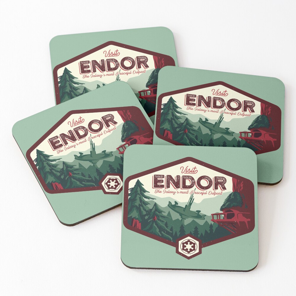 The Most Peaceful Outpost Coasters (Set of 4)