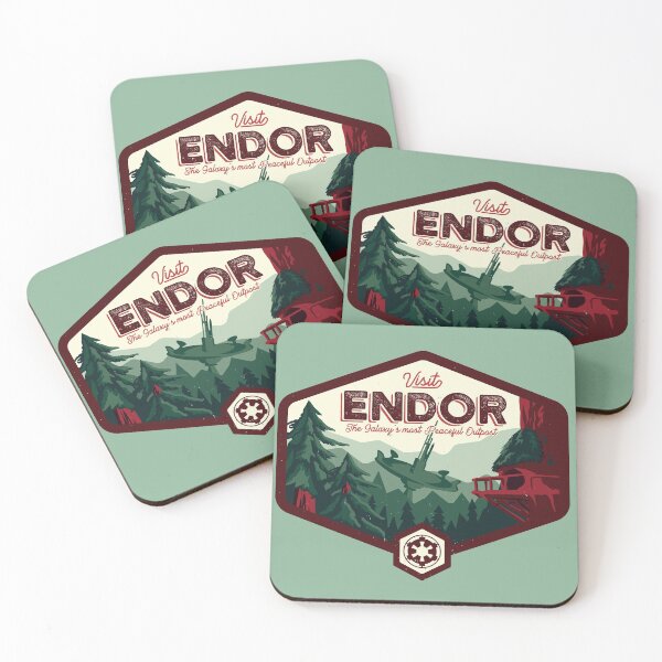 The Most Peaceful Outpost Coasters (Set of 4)