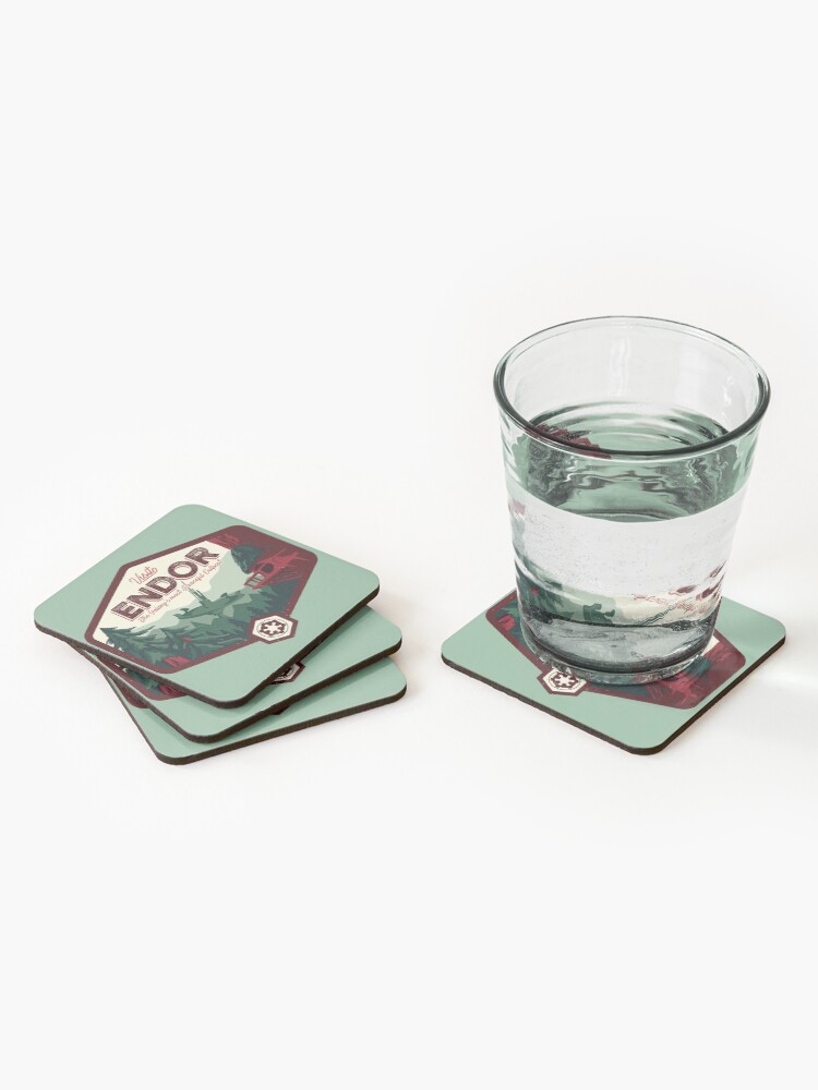 Alternate view of The Most Peaceful Outpost Coasters (Set of 4)