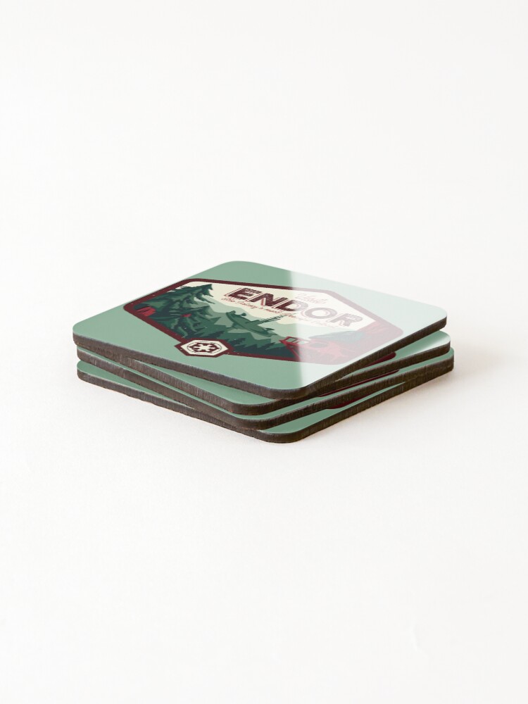 Alternate view of The Most Peaceful Outpost Coasters (Set of 4)