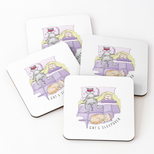 Item preview, Cat's Sleepover designed and sold by Dinokerdil.