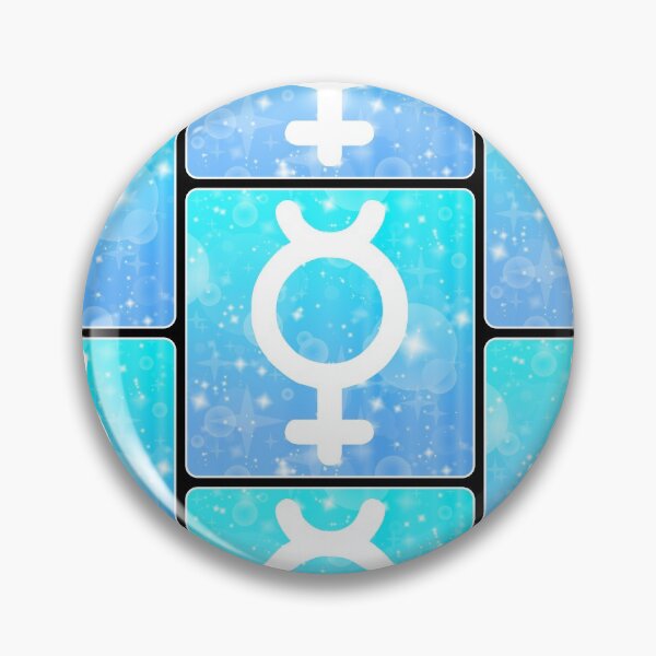 Item preview, Mercury Planet Symbol Square Monogram designed and sold by Bumblefuzzies.