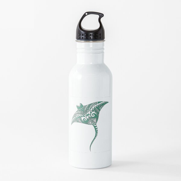 Manta Ray Mandala Design Water Bottle