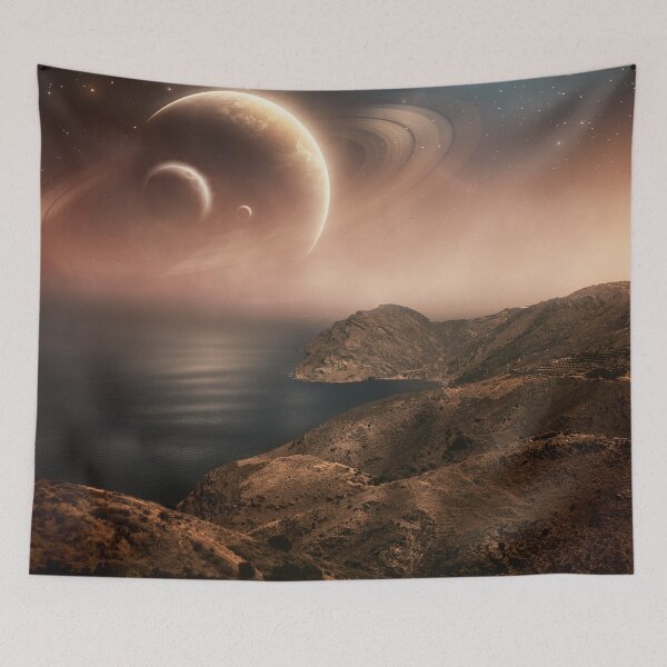 Item preview, Planets Rising Over Ocean designed and sold by NoSpecialShop.