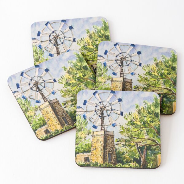 Item preview, Ibiza countryside, old windmill designed and sold by Tuomiartwork.