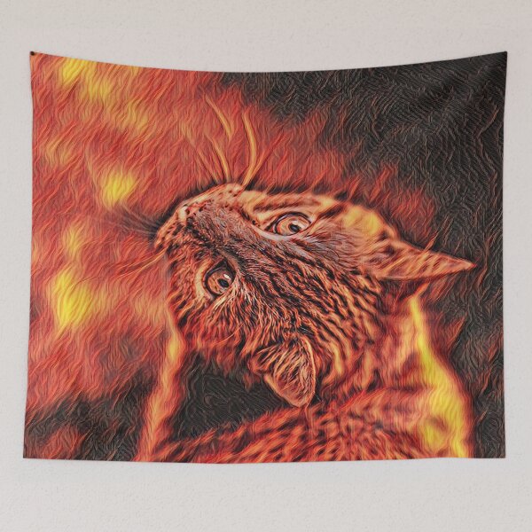Item preview, GALATHI Baby Cat Look Flames - Cats designed and sold by Galathi Designs.