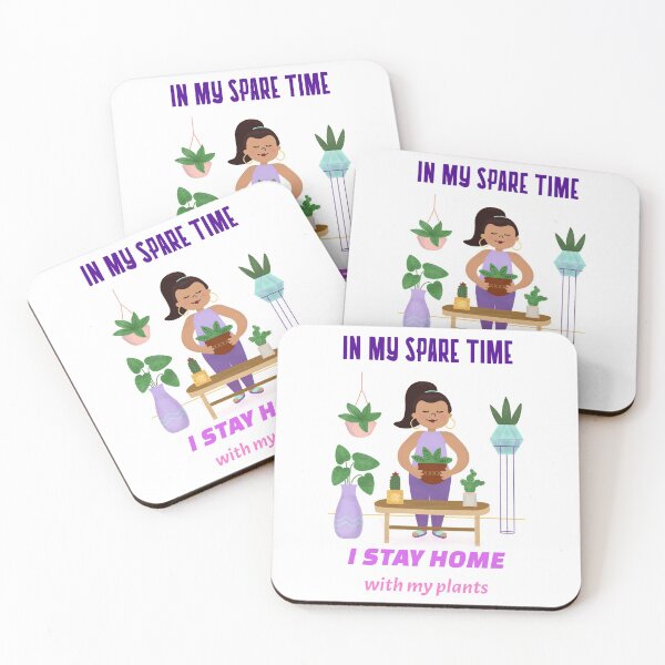 Item preview, In my spare time I stay home with my plants - stay home designed and sold by 1DaisyChainLane.