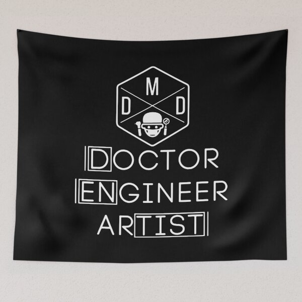 Item preview, Doctor Engineer Artist designed and sold by MakeItTrend.