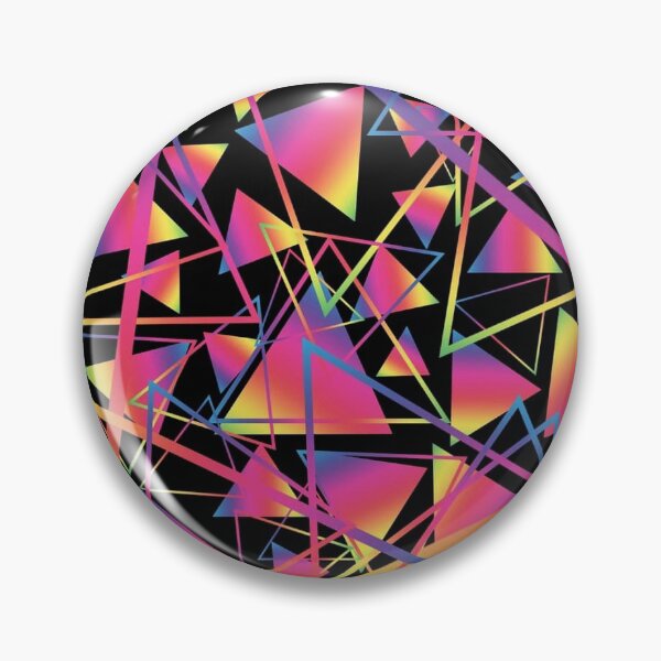 Item preview, Rainbow 80s Geometric Trippy Print designed and sold by funkgoddesign.